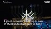 Giant Jewish menorah lights up the start of Hanukkah in Berlin
