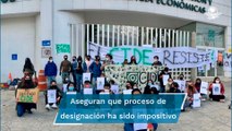 No nos oponemos al cambio como dice Álvarez-Buylla, dicen alumnos en manifestación afuera del CIDE