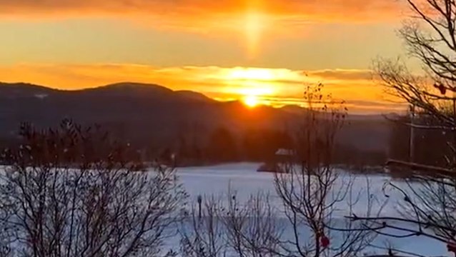 Sunrises greeting the new week across the US