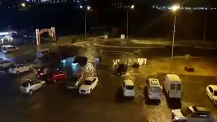 Bursa'da korkutan görüntü!  Deniz taştı, tsunami paniği yaşandı