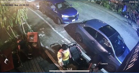 Baby Slides Out of Stroller on Street