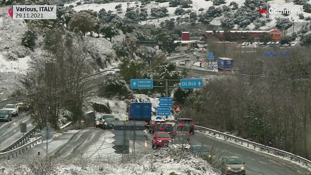 Снег в Италии и наводнения в Испании