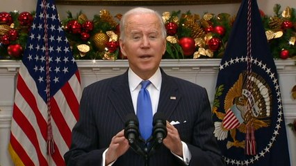 US President says Omicron variant is 'not a cause for panic'