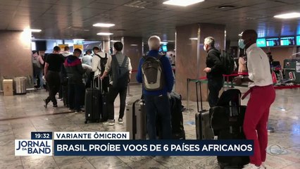 Download Video: Além da proibição de voos de seis países do sul da africanos, a Anvisa recomendou inclusão de outros quatro por causa da nova variante Ômicron.