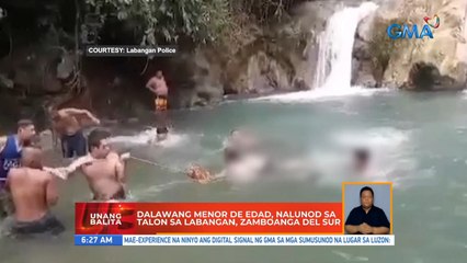 Dalawang menor de edad, nalunod sa talon sa Labangan, Zamboanga del Sur | UB