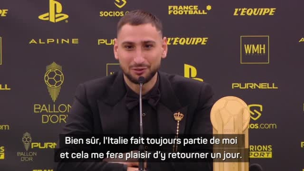 Ballon d’Or - Donnarumma : "Je veux absolument tout gagner avec le PSG"