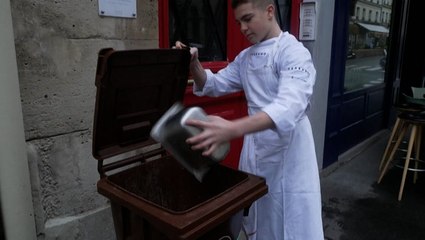 Restaurant leftovers being converted to biogas outside Paris