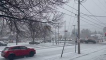 Snow falls throughout Wisconsin as clipper storm heads east