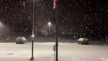 Snow dusts much of the Northeast