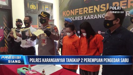 Satnarkoba Polres Karanganyar Tangkap Dua Perempuan Diduga Pengedar Sabu