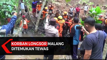 Korban Longsor Malang Ditemukan Tewas Tertimbun