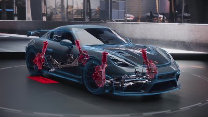 The new Porsche 718 Cayman GT4 RS Premieres at the LA Autoshow