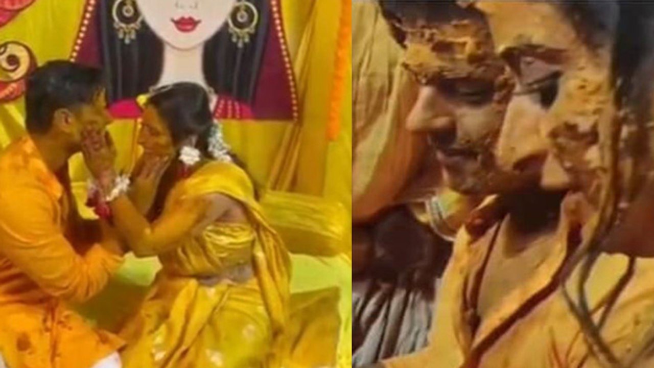 Aishwarya Sharma और Neil Bhatt ने एक दूसरे को लगाई Haldi, Photo viral | FilmiBeat