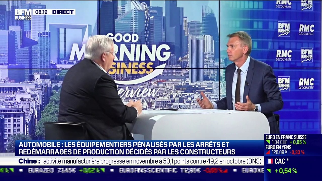 Jacques Aschenbroich (Valeo): Les équipementiers pénalisés par les arrêts et redémarrage de production décidés par les constructeurs - 30/11