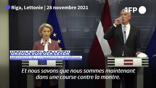 Covid: une course contre la montre pour jauger le variant Omicron, dit Ursula von der Leyen