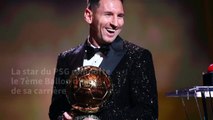 Foot: Lionel Messi (PSG) remporte un septième Ballon d'Or