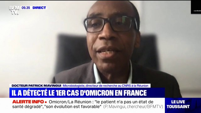 Pour le Dr Patrick Mavingui (CNRS), le variant Omicron n'entraîne pas de cas de sévérité supérieur au variant Delta