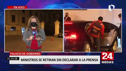 Palacio de Gobierno: ministros se retiraron sin declarar a la prensa tras mensaje a la Nación