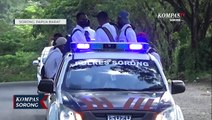 Demi Vaksinasi Siswa SMA YPK Bethel Kabupaten Sorong Naik Mobil Patroli