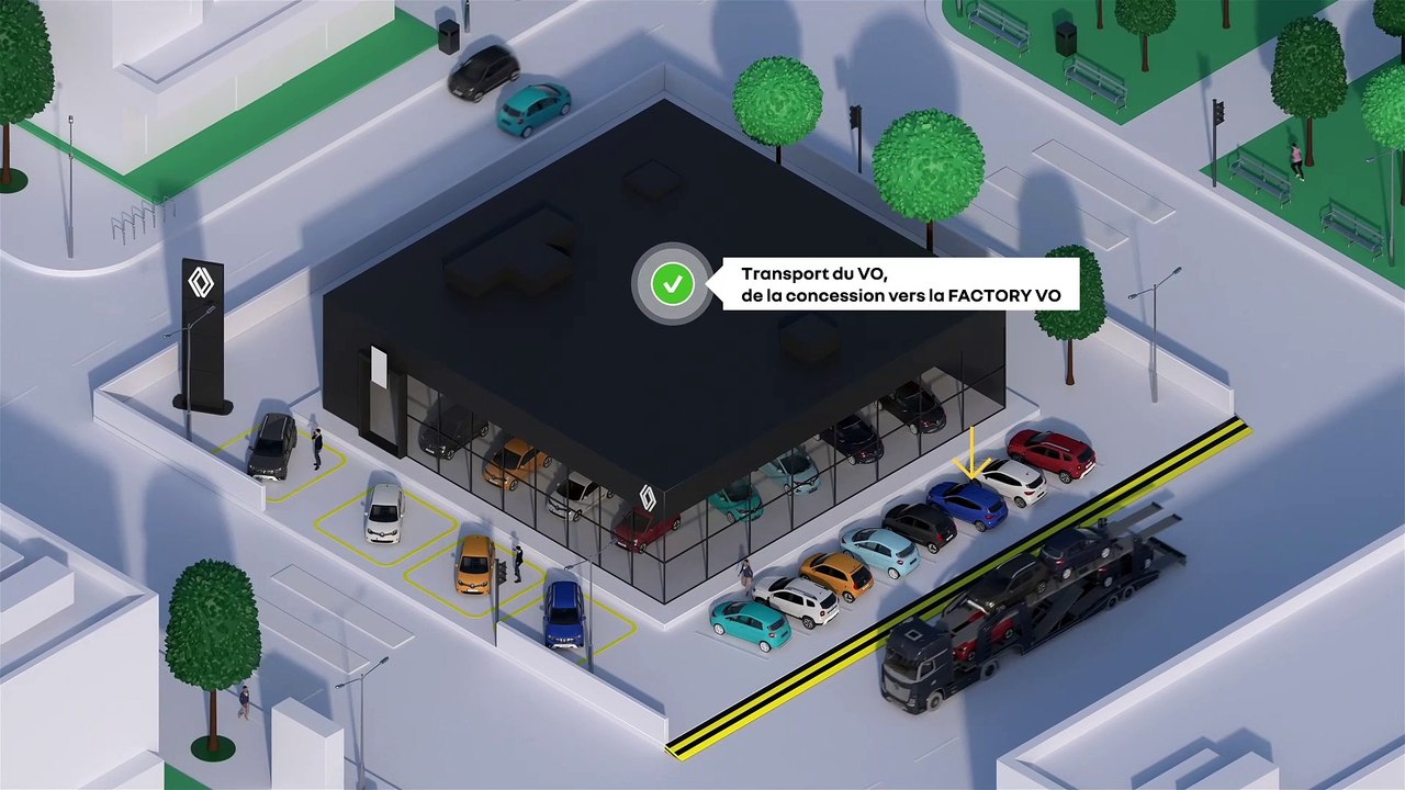 Le parcours de reconditionnement d'un véhicule d'occasion à la Factory VO de Renault à Flins.