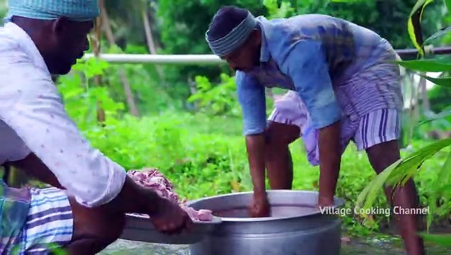 BAMBOO BIRYANI _ Mutton Biryani Cooking in Bamboo _ Steamed Bamboo Biryani Recip