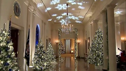 Casa Branca colorida para o Natal