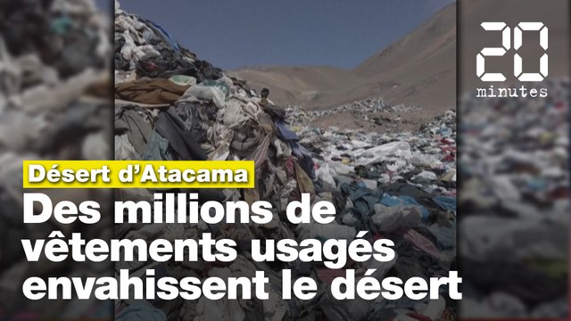 Chili : Des millions de vêtements usagés envahissent le désert d'Atacama
