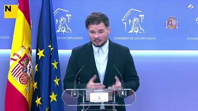 Rufián sobre la Llei Audiovisual: És un acord de mínims, amb coses que evidentment cal millorar