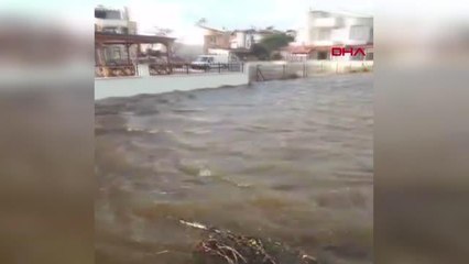 ENEZ'DE DENİZ TAŞTI, YAZLIKLAR, İŞ YERLERİ VE YOLLAR SULAR ALTINDA KALDI