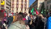 Manifestació a la Plaça Sant Jaume