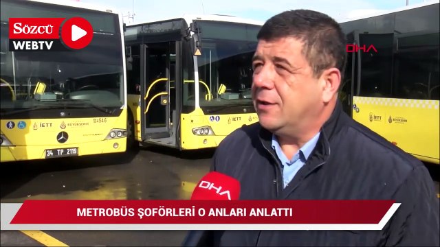 Motosiklet sürücülerine siper olan metrobüs şoförleri o anları anlattı