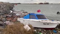 Şiddetli rüzgar nedeniyle bazı balıkçı tekneleri zarar gördü