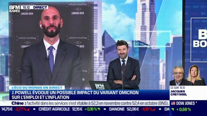 Samy Chaar (Lombard Odier) : J. Powell évoque un possible impact du variant omicron sur l'emploi et l'inflation - 30/11