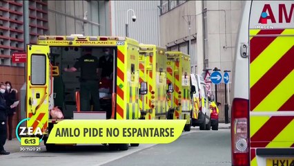 López Obrador pide no espantarse por nueva variante Ómicron