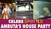 Malaika Arora and Kareena Kapoor spotted at Amruta Arora's house party | Oneindia News