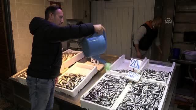 Tezgahlarda hamsinin kilosu 12,5 ila 20 liradan satılıyor