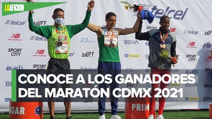Mexicanos Darío Castro y Eloy Sánchez conquistan el Maratón de la CdMx 2021
