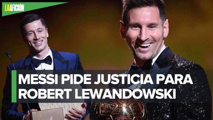 Messi pide a France Football que le den el Balón de Oro 2020 a Robert Lewandowski