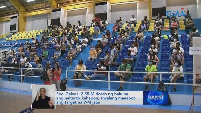 Sec. Galvez: 2.55-M doses ng bakuna ang naiturok kahapon; tiwalang maaabot ang target na 9-M jabs | Saksi