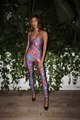 Hailey Bieber Wore a Floral Catsuit at Art Basel