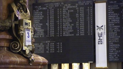 La bolsa española termina la sesión del viernes con nuevas pérdidas y cede los 8.300 puntos