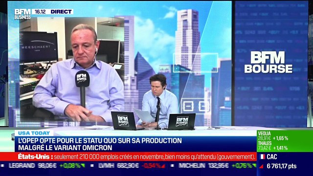 USA Today : net ralentissement des créations d'emplois en novembre par Gregori Volokhine - 03/12