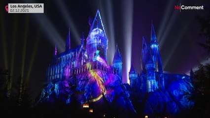 Harry Potter: Schloss Hogwarts leuchtet zum 20. Jubiläum