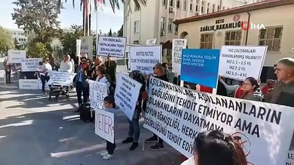 KKTC'de aşı karşıtları eylem yaptı