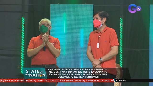 Bongbong Marcos, hindi pa nakapagbayad ng multa na ipinataw ng korte kaugnay ng kanyang tax case, batay sa mga nakuhang dokumento ng mga petitioner | SONA