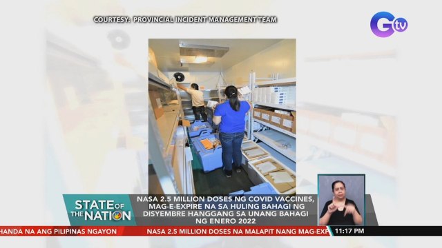 Nasa 2.5 million doses ng COVID vaccines, mag-e-expire na sa huling bahagi ng Disyembre hanggang sa unang bahagi ng Enero 2022 | SONA