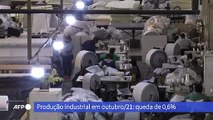 Produção industrial em queda no Brasil