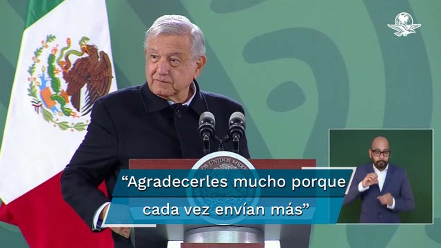 Agradece AMLO a migrantes mexicanos el envío de 50 mmdd en remesas