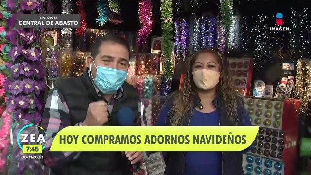 Así los precios de los adornos navideños en la Central de Abasto de la CDMX