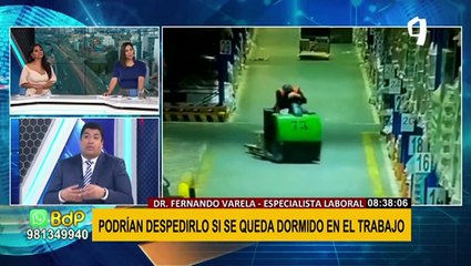 No solo por dormir: conoce otras causales para que un trabajador sea despedido